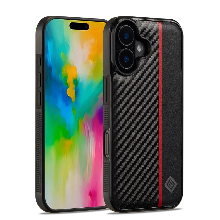 LC.IMEEKE 3 in 1 Carbon Fiber Texture Shockproof Phone Case, For iPhone 16 Pro Max, For iPhone 16 Pro, For iPhone 16 Plus, For iPhone 16, For iPhone 14 Plus, For iPhone 14, For iPhone 14 Pro, For iPhone 7 / 8 / SE 2020 2022, For iPhone 13 Pro