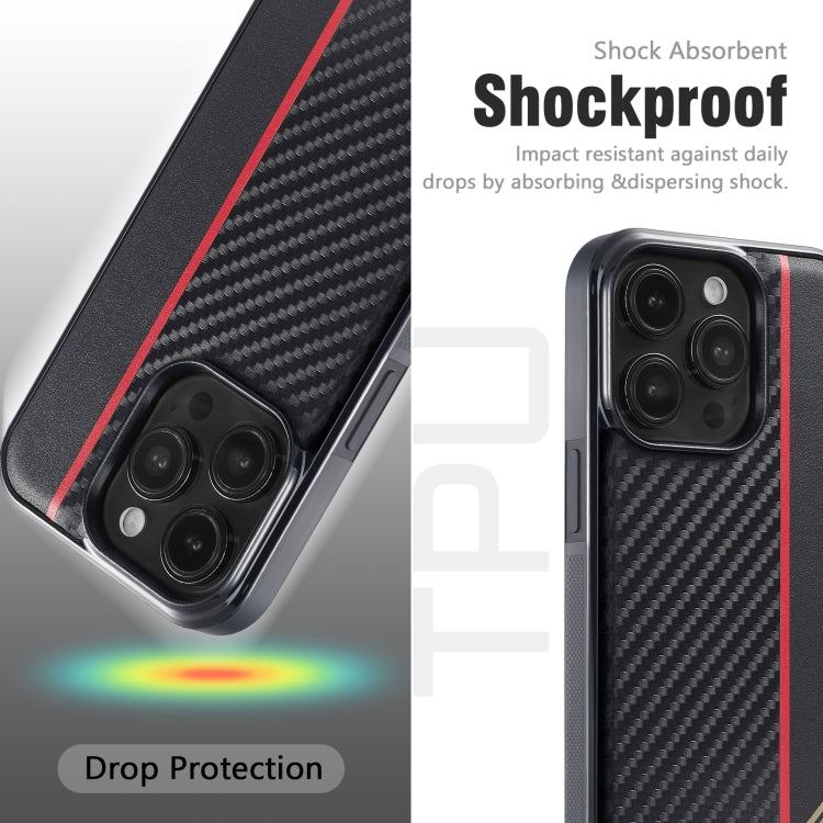 LC.IMEEKE 3 in 1 Carbon Fiber Texture Shockproof Phone Case, For iPhone 16 Pro Max, For iPhone 16 Pro, For iPhone 16 Plus, For iPhone 16, For iPhone 14 Plus, For iPhone 14, For iPhone 14 Pro, For iPhone 7 / 8 / SE 2020 2022, For iPhone 13 Pro