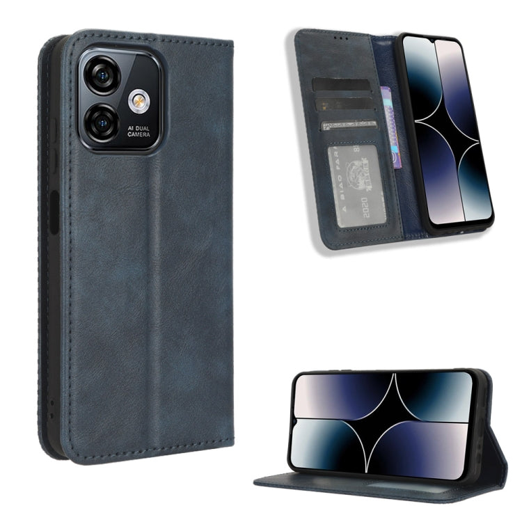 Magnetic Buckle Retro Texture Leather Phone Case