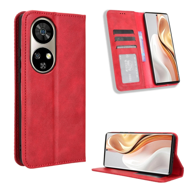 Magnetic Buckle Retro Texture Leather Phone Case