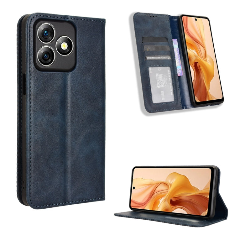 Magnetic Buckle Retro Texture Leather Phone Case