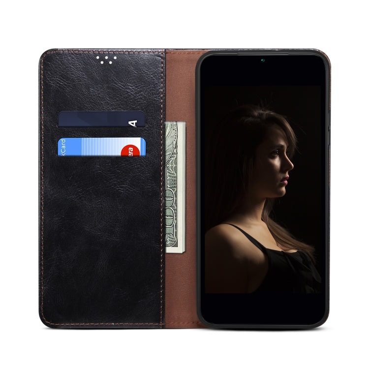 Oil Wax Crazy Horse Texture Leather Phone Case, Series 2