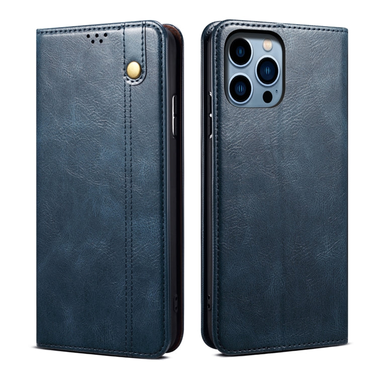 Oil Wax Crazy Horse Texture Leather Phone Case, Series 2