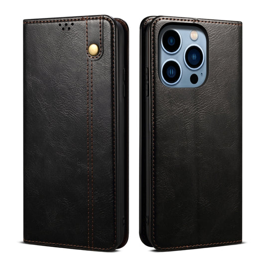 Oil Wax Crazy Horse Texture Leather Phone Case, Series 1