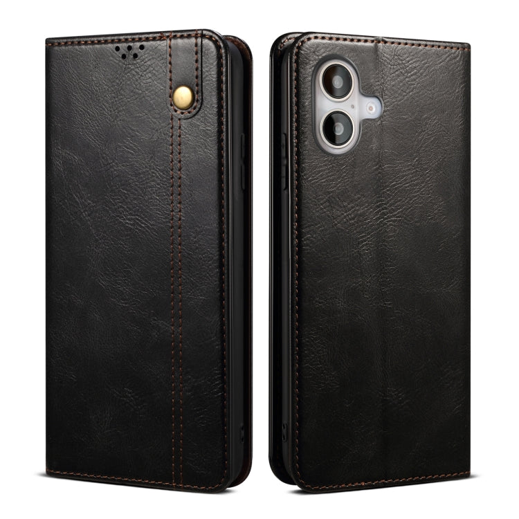 Oil Wax Crazy Horse Texture Leather Phone Case, Series 1