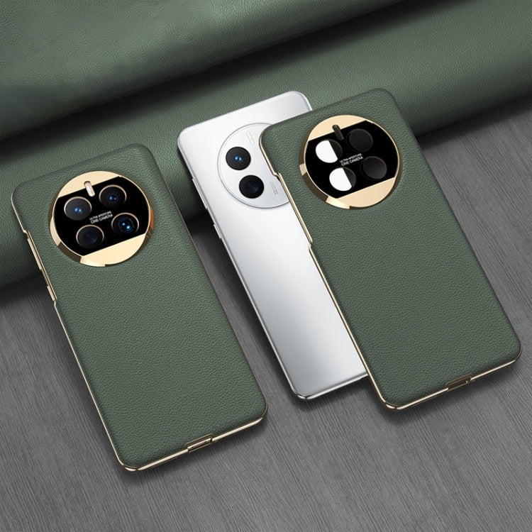 GKK Electroplating Leather Surface Phone Case