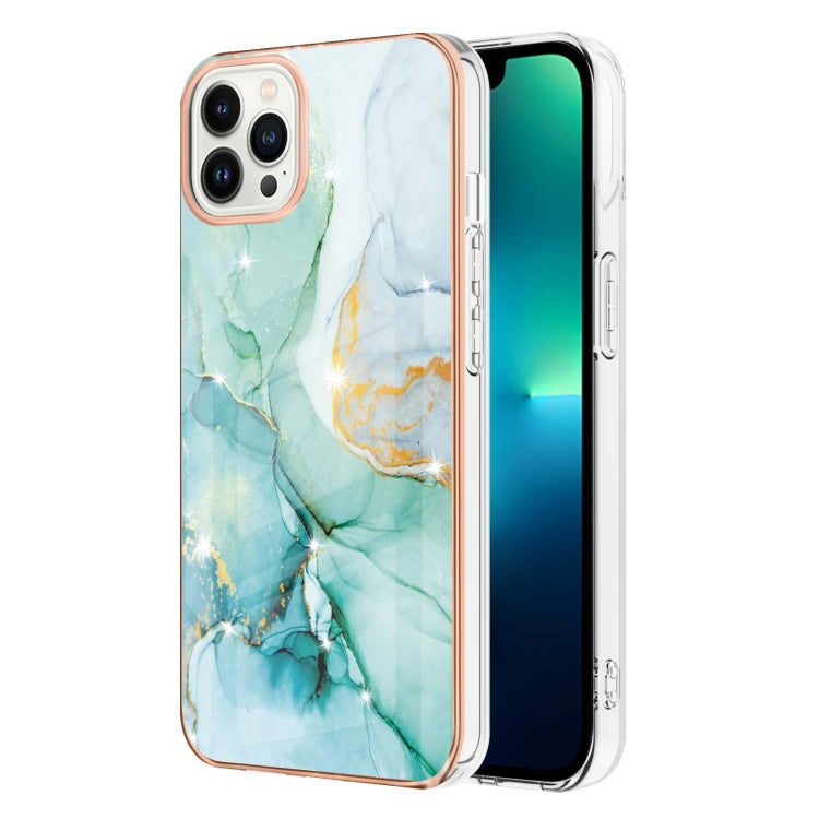 Electroplating Marble Pattern Dual-side IMD TPU Shockproof Phone Case, Series 1