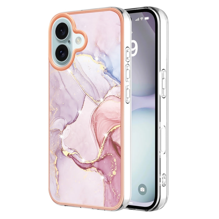 Electroplating Marble Pattern Dual-side IMD TPU Shockproof Phone Case, Series 1