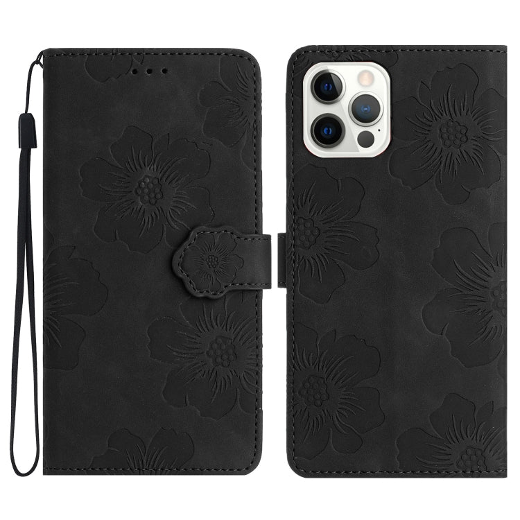 Flower Embossing Pattern Leather Phone Case, Series 1