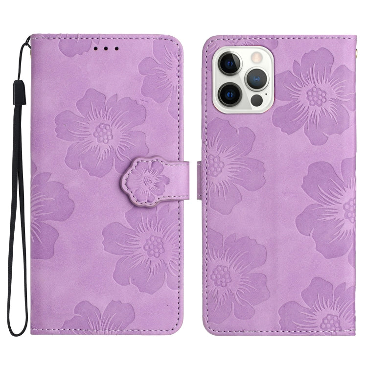 Flower Embossing Pattern Leather Phone Case, Series 2