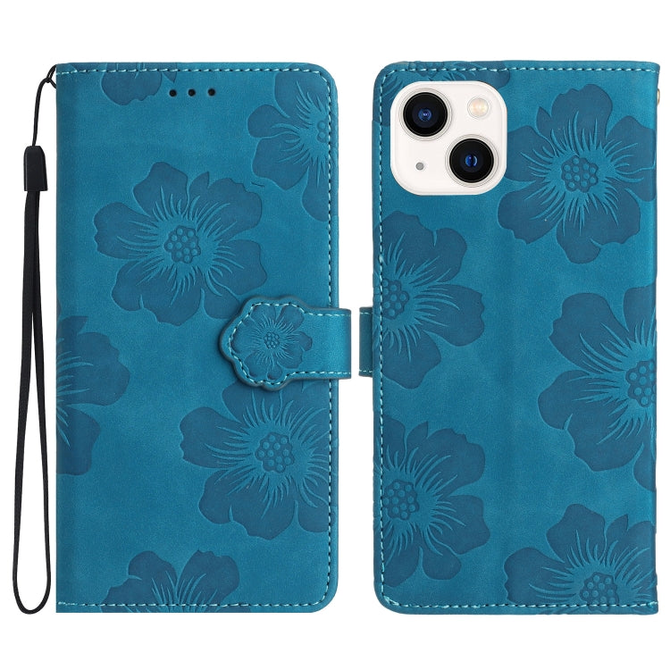 Flower Embossing Pattern Leather Phone Case, Series 2