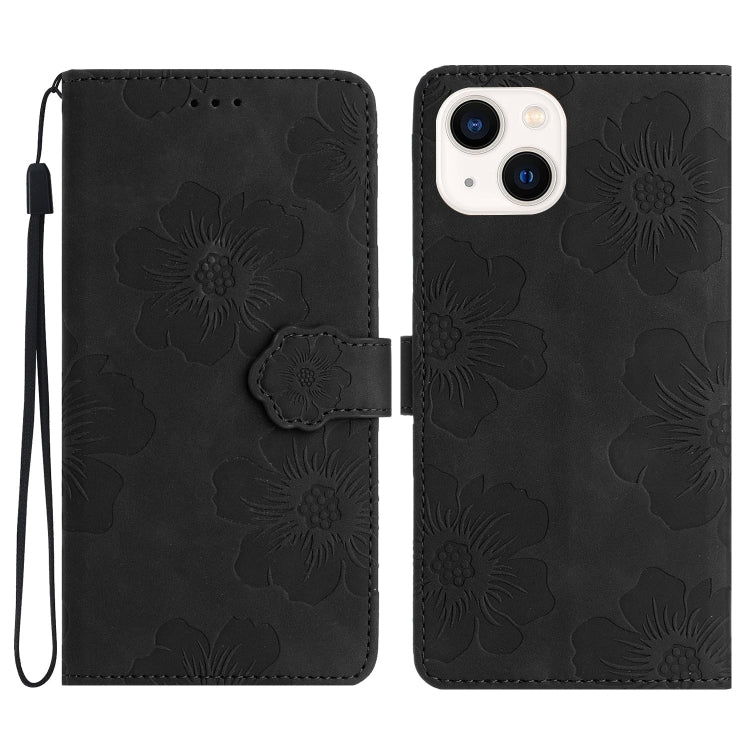 Flower Embossing Pattern Leather Phone Case, Series 1