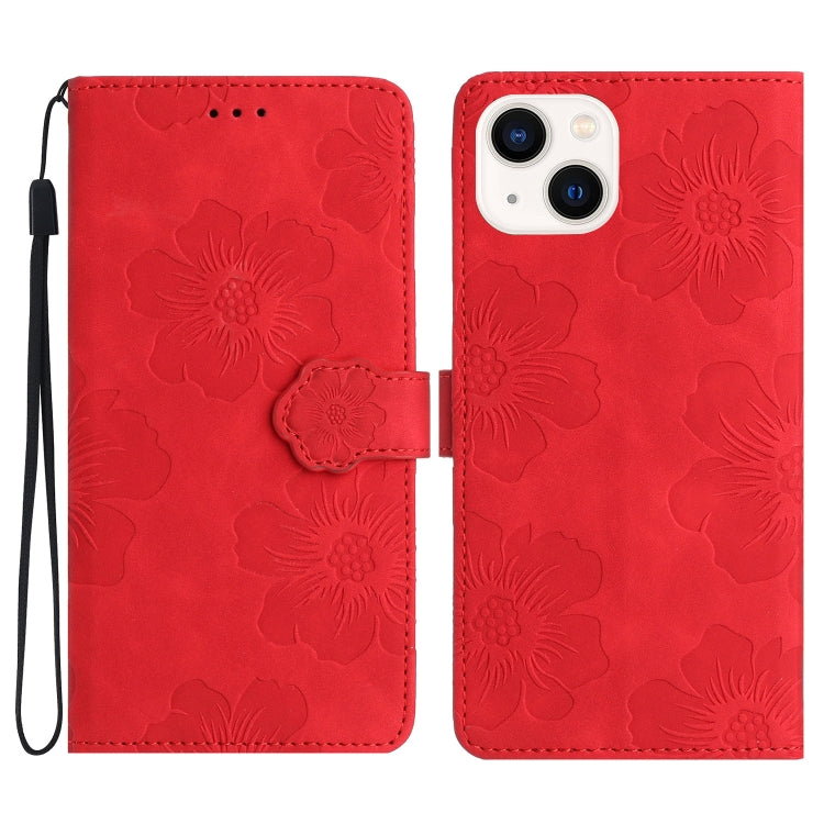 Flower Embossing Pattern Leather Phone Case, Series 2