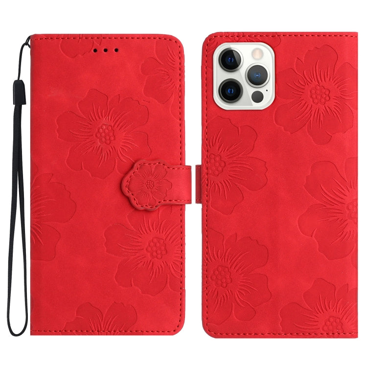 Flower Embossing Pattern Leather Phone Case, Series 1