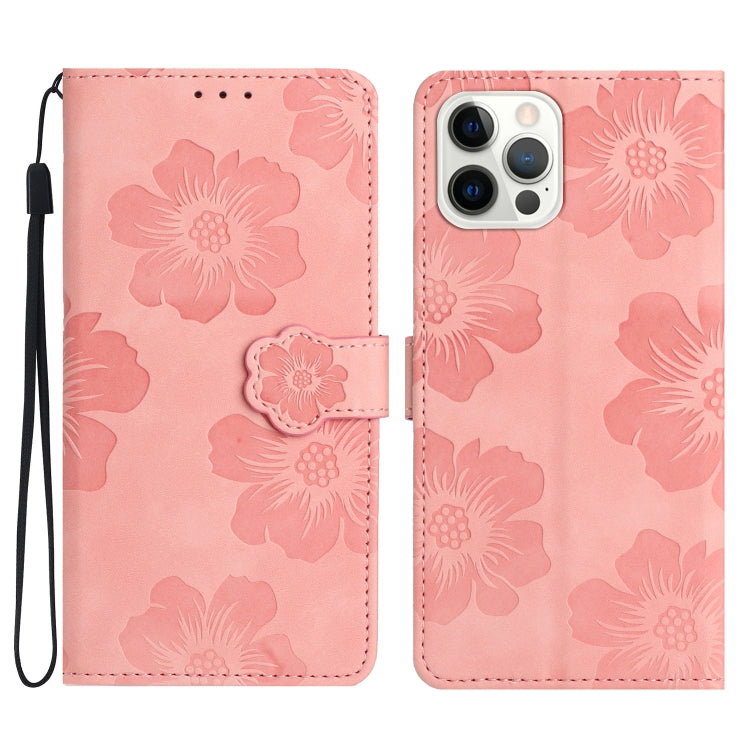 Flower Embossing Pattern Leather Phone Case, Series 3