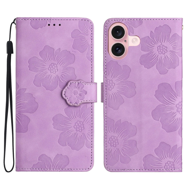 Flower Embossing Pattern Leather Phone Case, Series 1