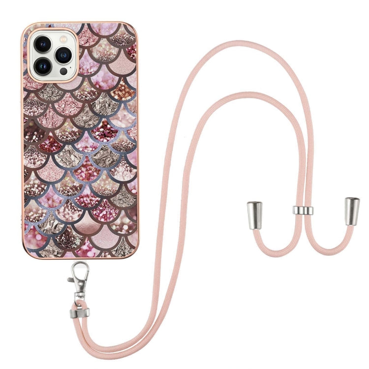 Electroplating Pattern IMD TPU Shockproof Case with Neck Lanyard, Series 1