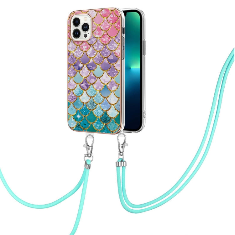 Electroplating Pattern IMD TPU Shockproof Case with Neck Lanyard, Series 1