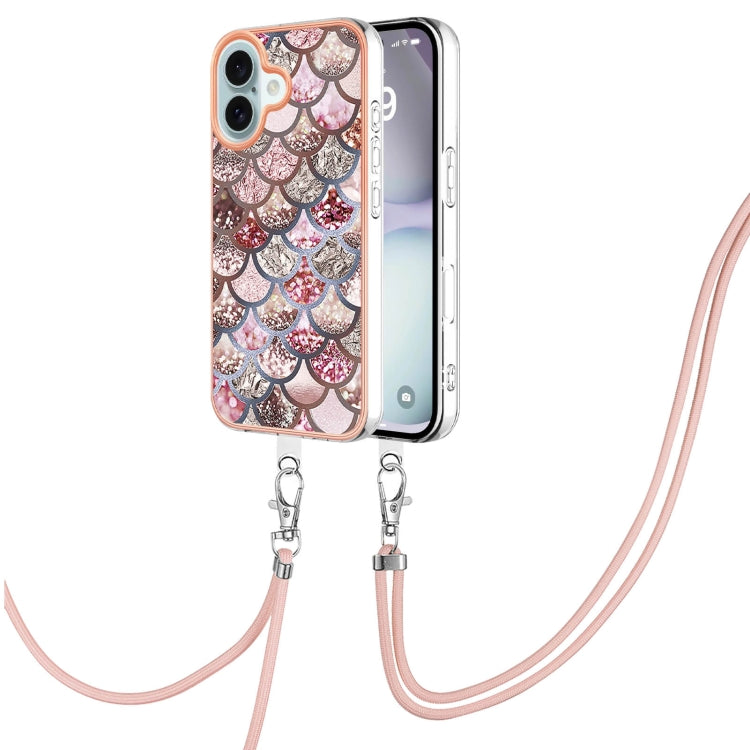 Electroplating Pattern IMD TPU Shockproof Case with Neck Lanyard, Series 1