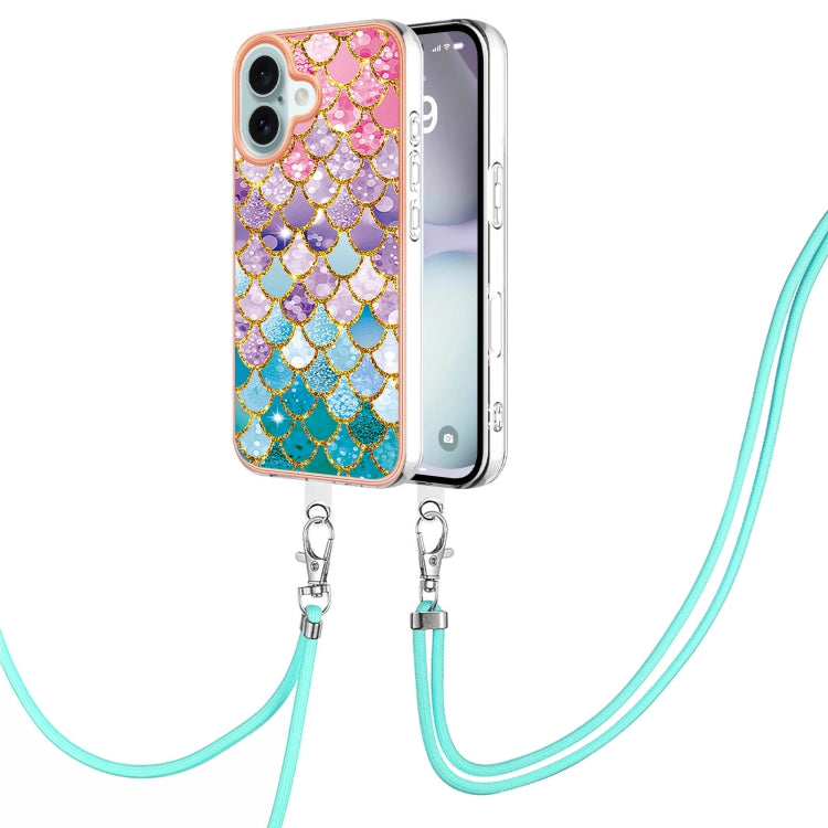 Electroplating Pattern IMD TPU Shockproof Case with Neck Lanyard, Series 1