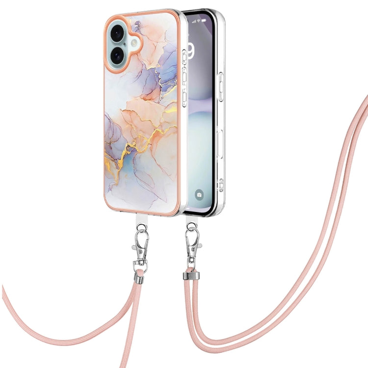 Electroplating Pattern IMD TPU Shockproof Case with Neck Lanyard, Series 1