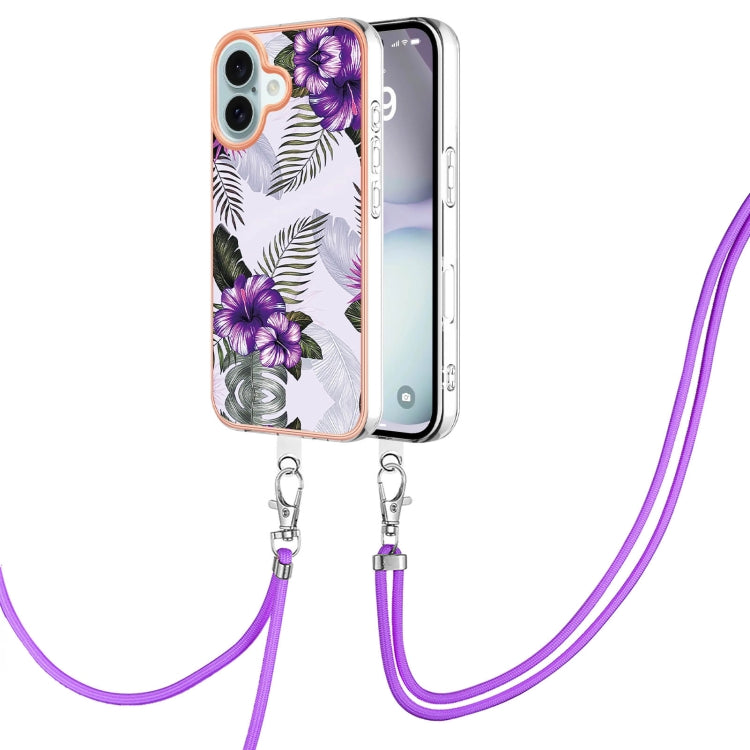 Electroplating Pattern IMD TPU Shockproof Case with Neck Lanyard, Series 1