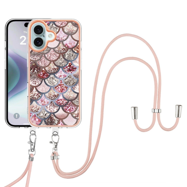 Electroplating Pattern IMD TPU Shockproof Case with Neck Lanyard, Series 2