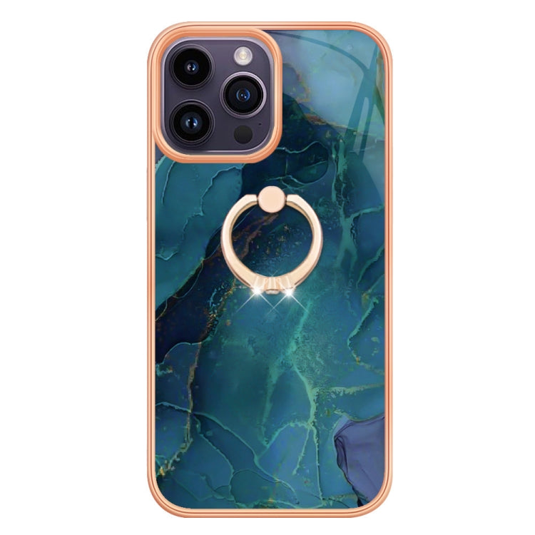 Electroplating Marble Dual-side IMD Phone Case with Ring, Series 1