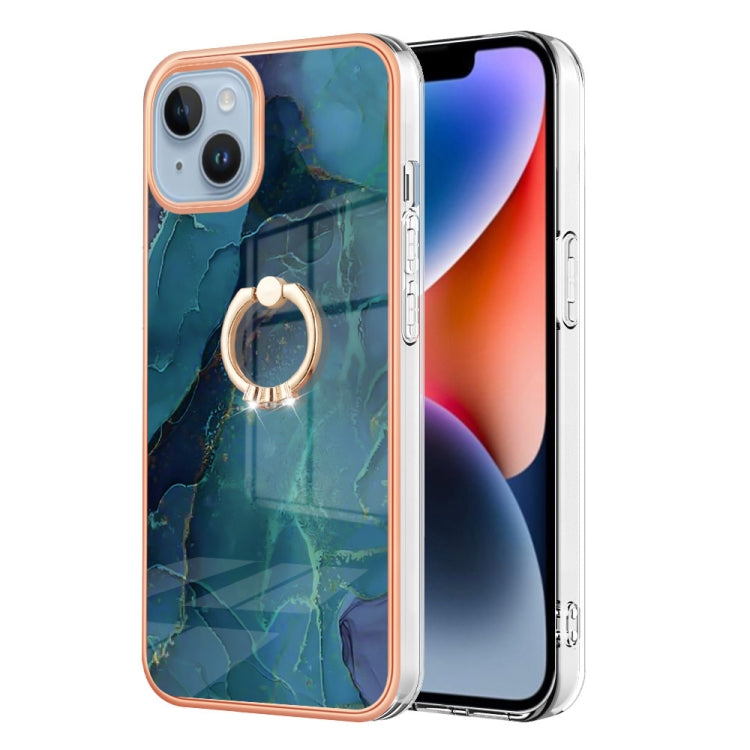 Electroplating Marble Dual-side IMD Phone Case with Ring, Series 1