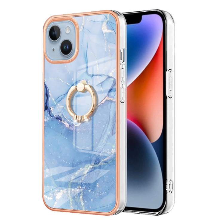 Electroplating Marble Dual-side IMD Phone Case with Ring, Series 1