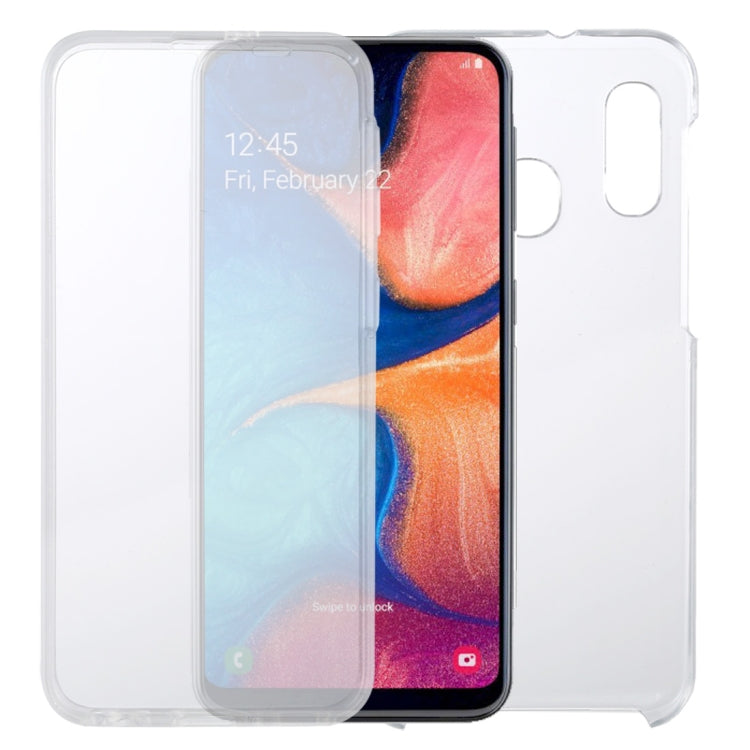 PC+TPU Ultra-Thin Double-Sided All-Inclusive Transparent Case, For Huawei P Smart+ 2019, For Huawei Y6 2019, For Huawei Y7 2019, For Samsung Galaxy A20e, For Samsung Galaxy A30, For Samsung Galaxy A50, For Samsung Galaxy A51, For Samsung Galaxy A71(1)