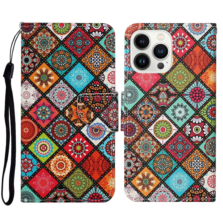 3D Colored Drawing Flip Leather Phone Case, Series 8