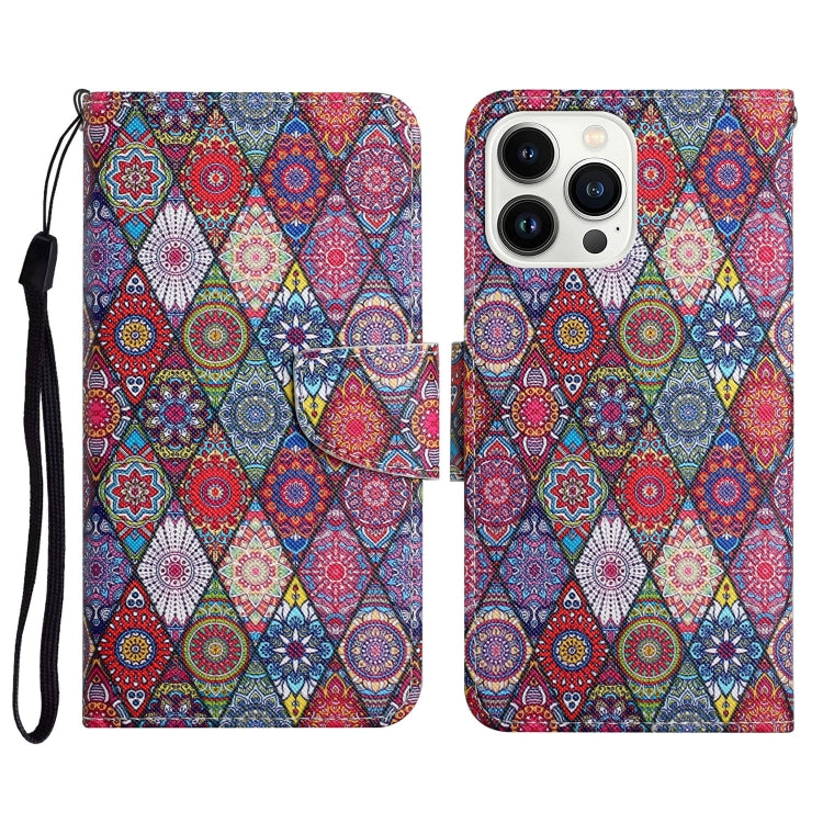 3D Colored Drawing Flip Leather Phone Case, Series 8