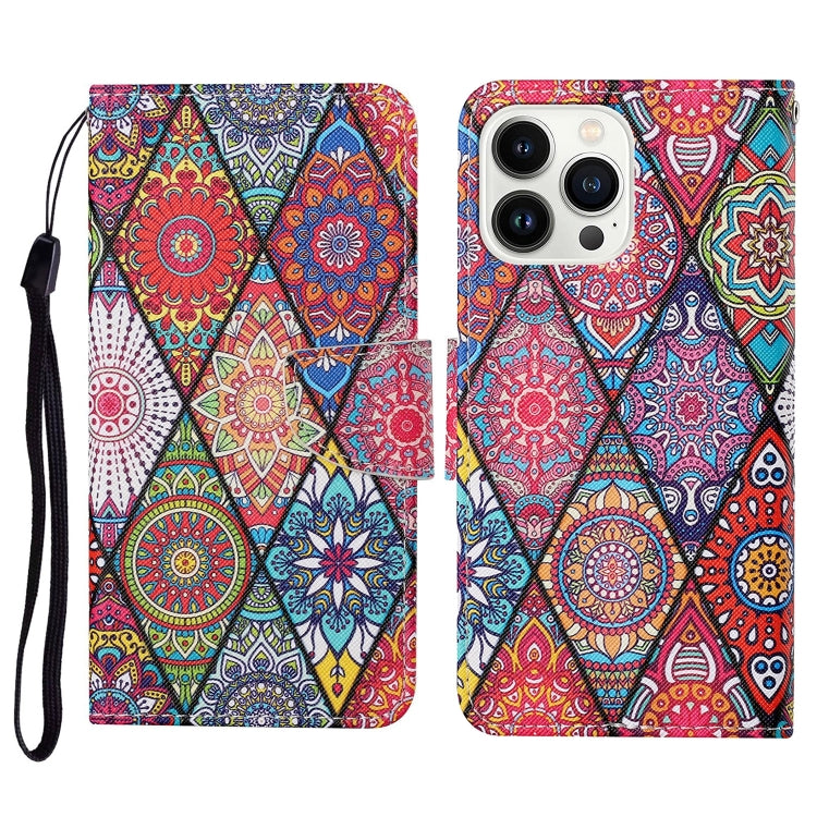 3D Colored Drawing Flip Leather Phone Case, Series 8