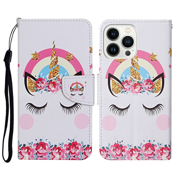 3D Colored Drawing Flip Leather Phone Case, Series 1