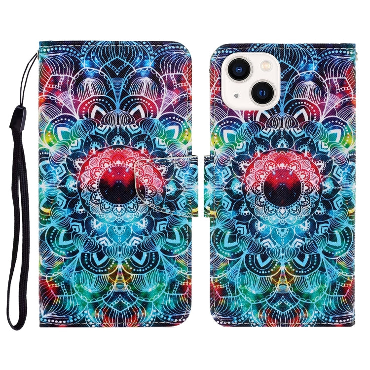 3D Colored Drawing Flip Leather Phone Case, Series 3