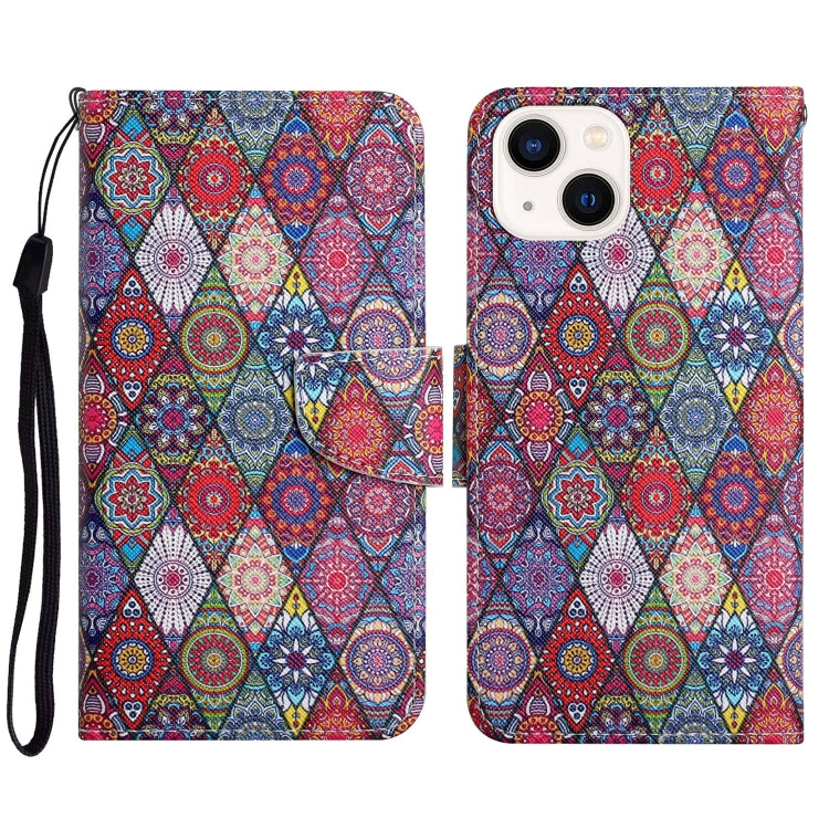 3D Colored Drawing Flip Leather Phone Case, Series 3