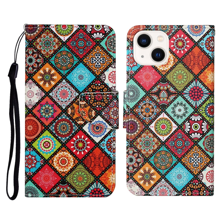 3D Colored Drawing Flip Leather Phone Case, Series 5