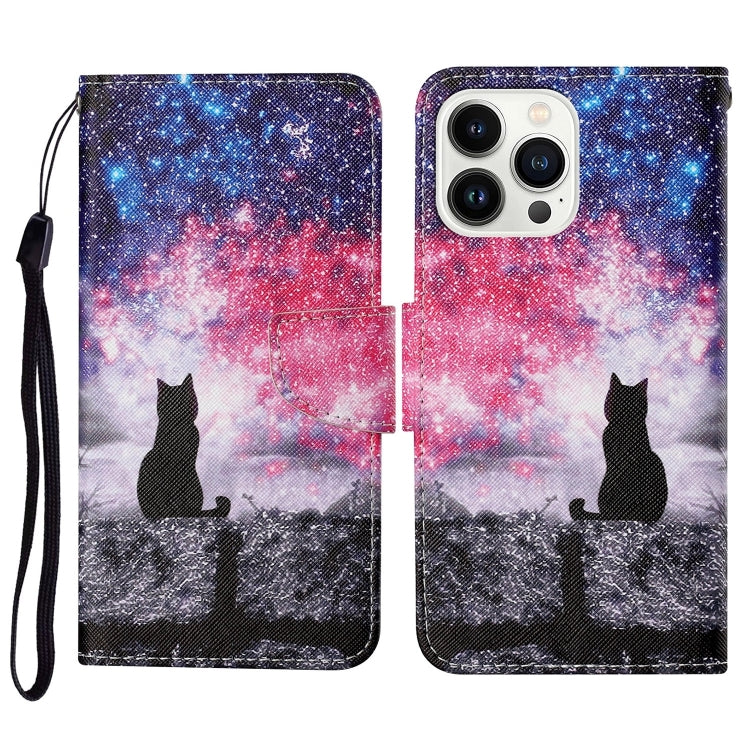 3D Colored Drawing Flip Leather Phone Case, Series 7