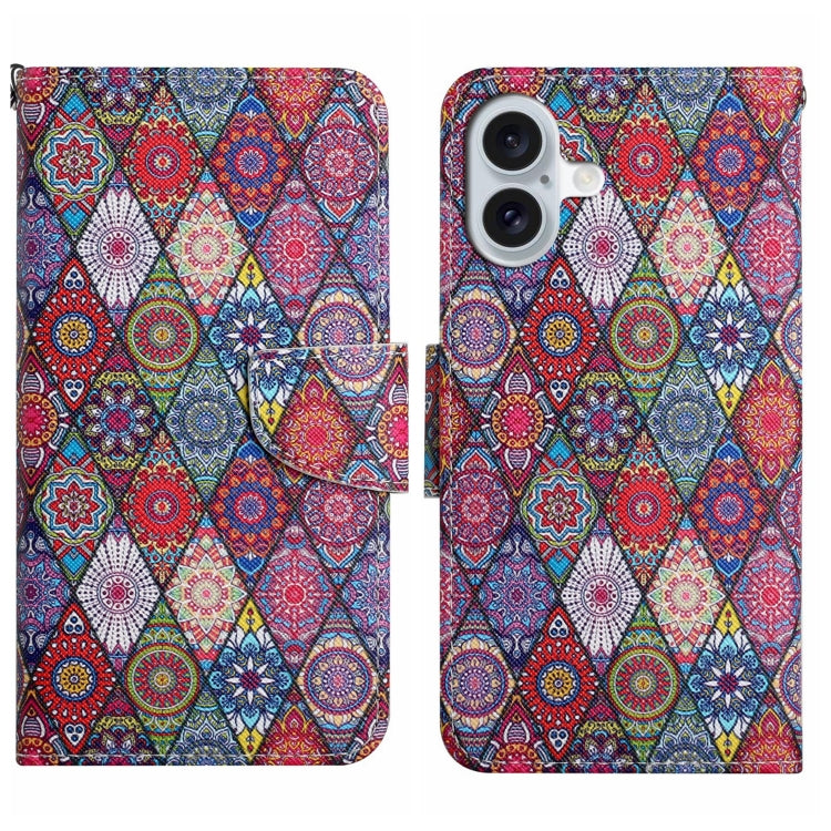 3D Colored Drawing Flip Leather Phone Case, Series 6