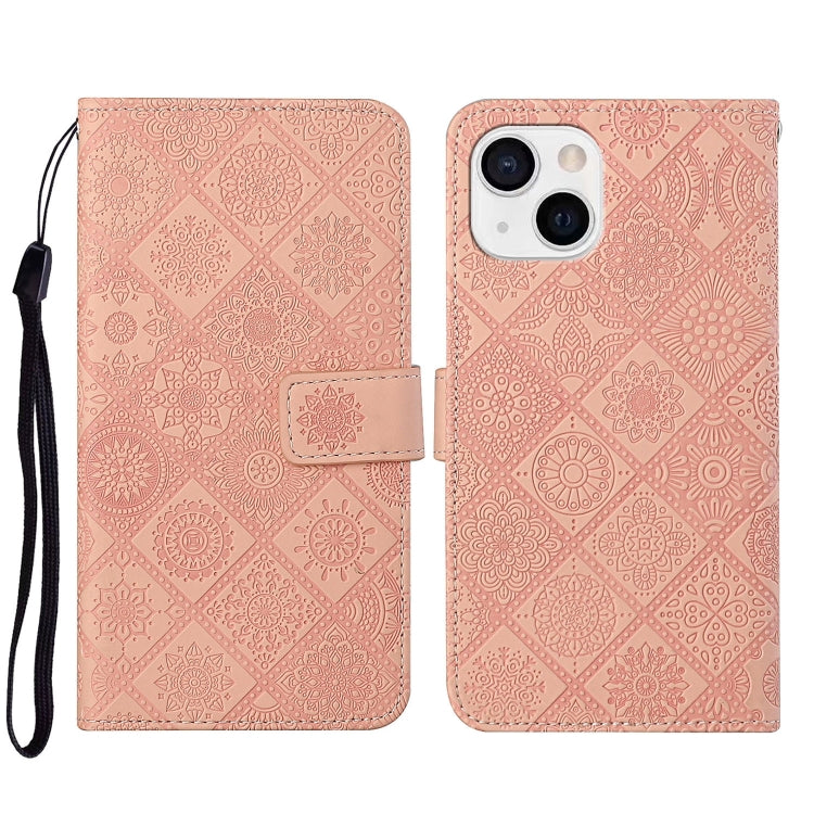 Ethnic Style Embossed Pattern Leather Phone Case, Series 1