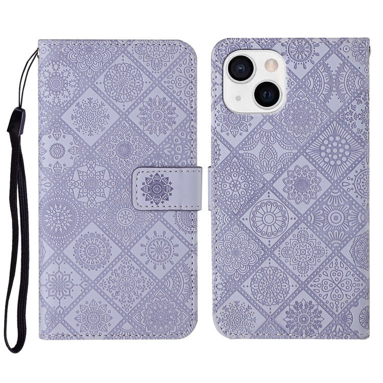 Ethnic Style Embossed Pattern Leather Phone Case, Series 1