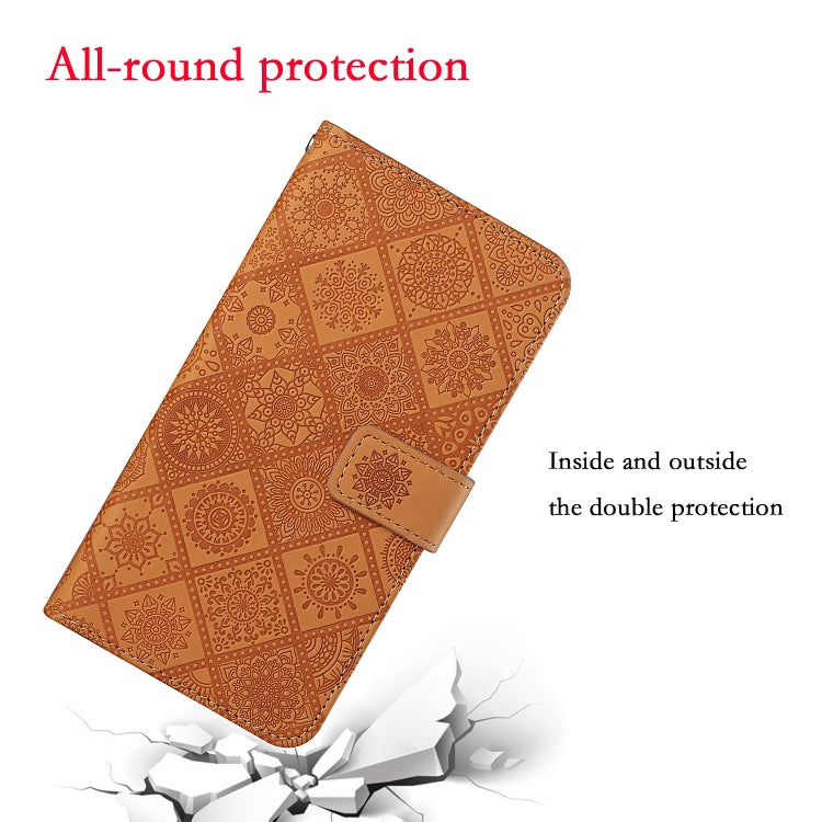 Ethnic Style Embossed Pattern Leather Phone Case, Series 2