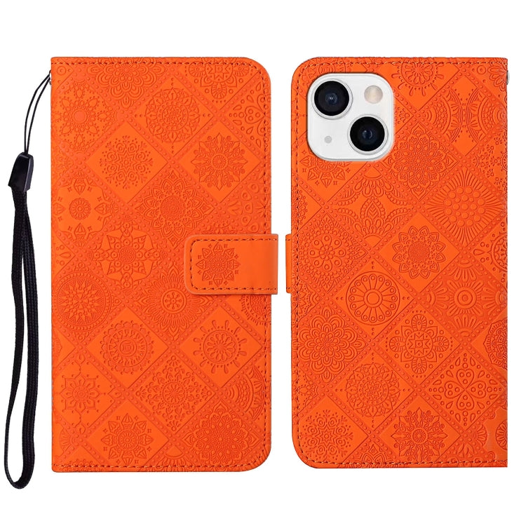 Ethnic Style Embossed Pattern Leather Phone Case, Series 2