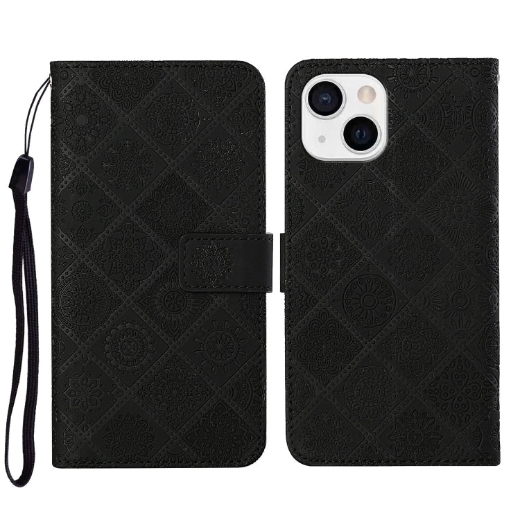 Ethnic Style Embossed Pattern Leather Phone Case, Series 2