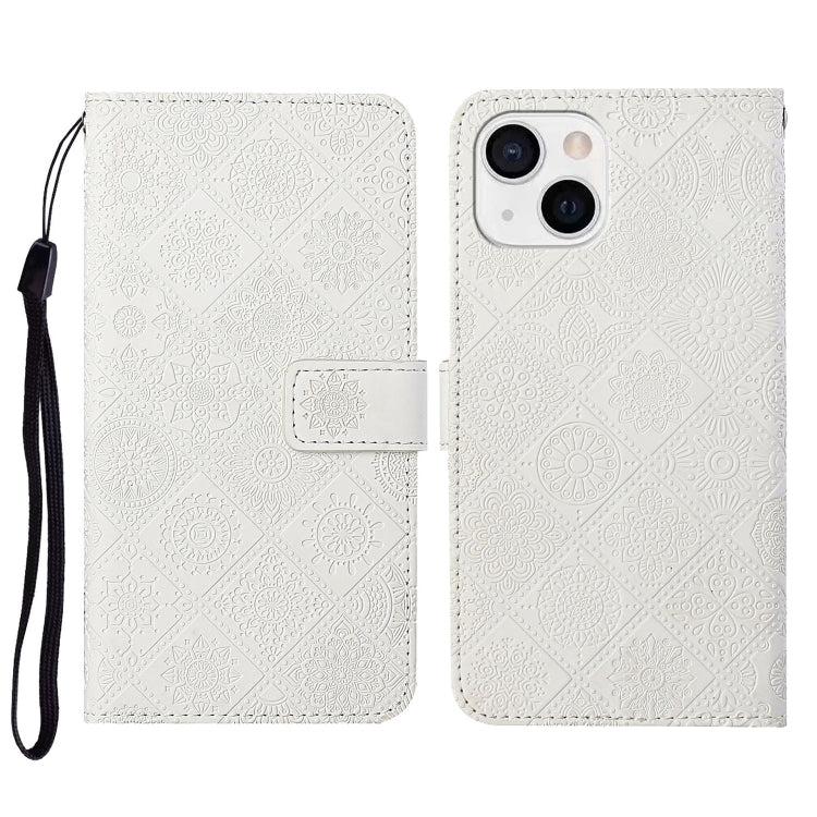 Ethnic Style Embossed Pattern Leather Phone Case, Series 2