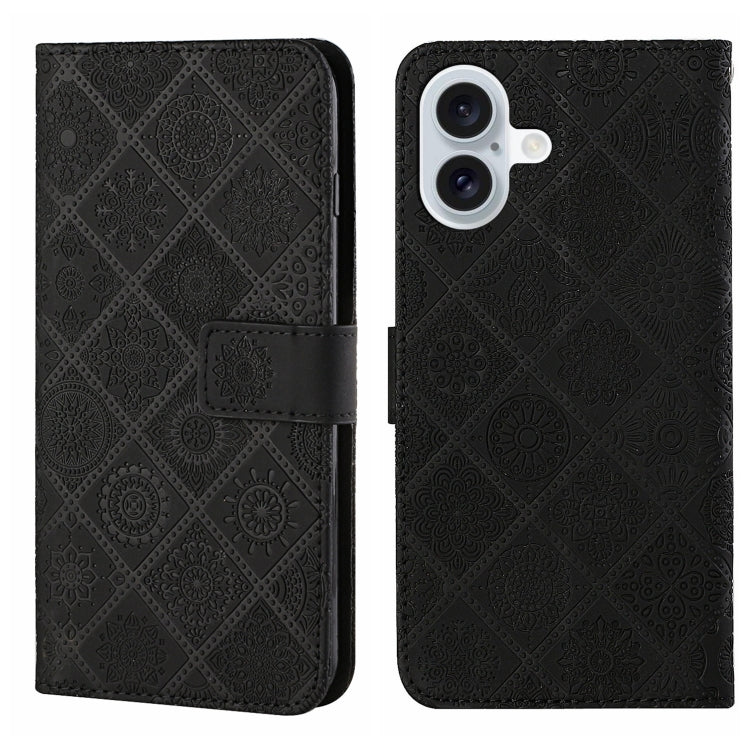 Ethnic Style Embossed Pattern Leather Phone Case, Series 2