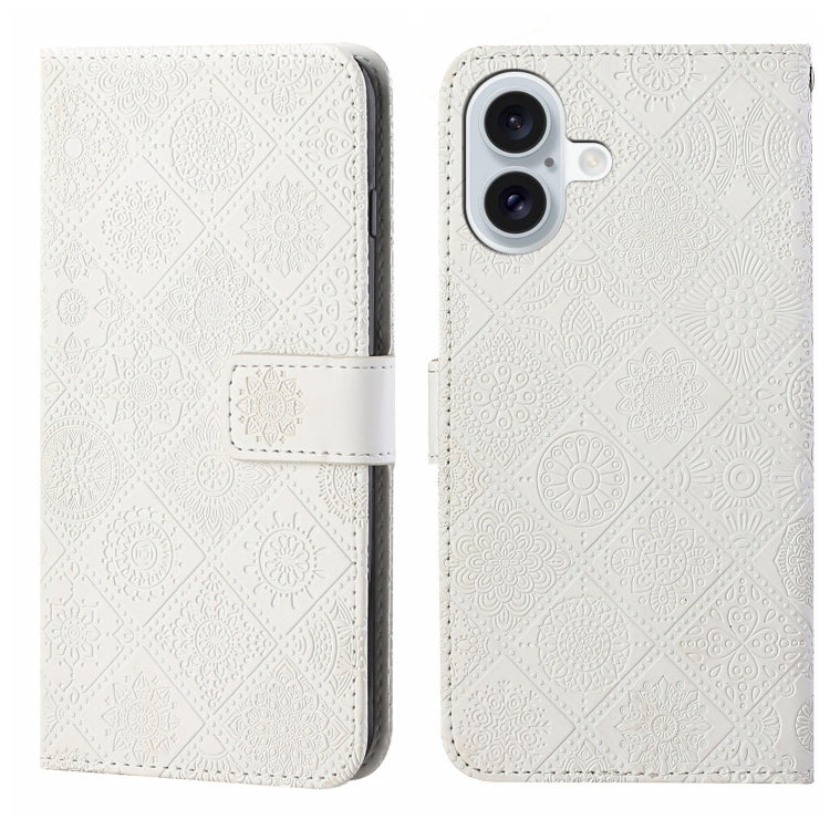 Ethnic Style Embossed Pattern Leather Phone Case, Series 2