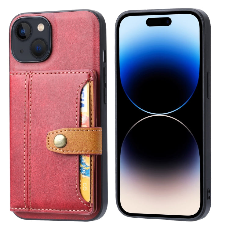 Calfskin Card Slot TPU Hybrid PU Phone Case