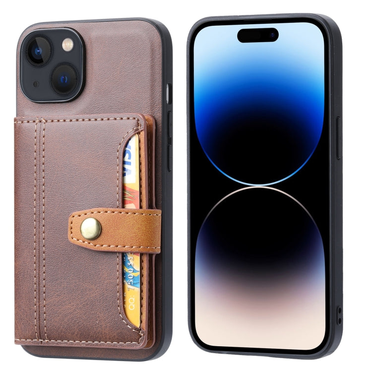 Calfskin Card Slot TPU Hybrid PU Phone Case